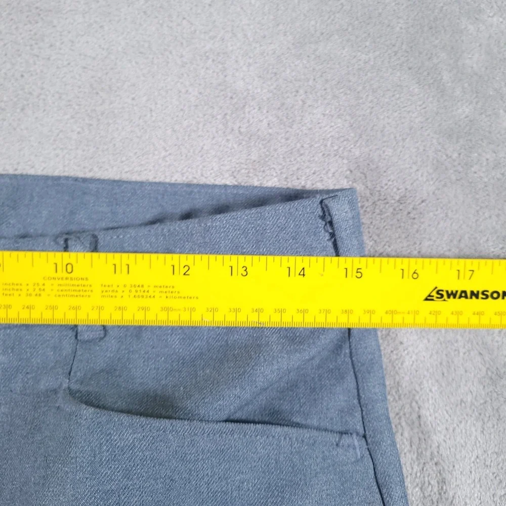 VTG Levi's Action Slacks Mens 32x30 (Fit 30x29) Blue Dress Pants 100% Polyester